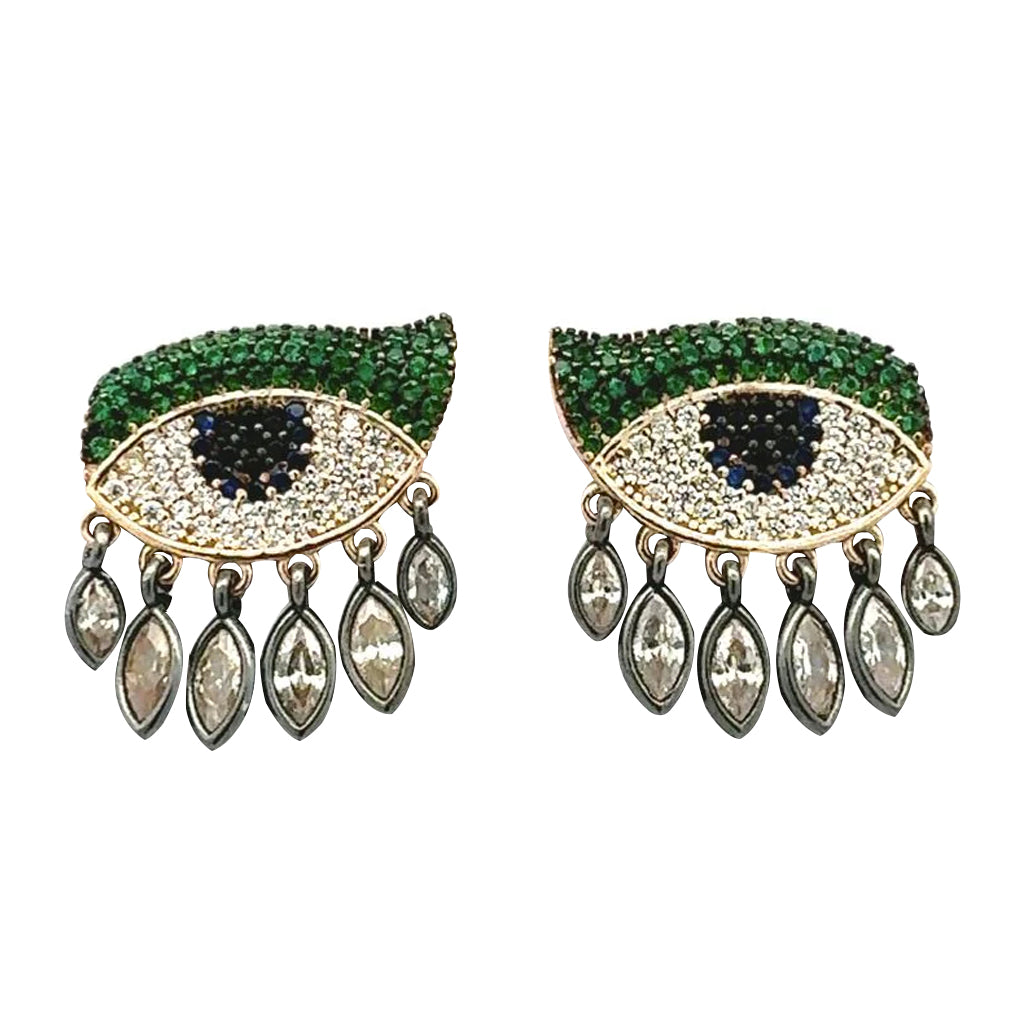 Aretes Ojo con Gotas