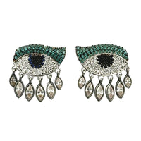 Aretes Ojo con Gotas