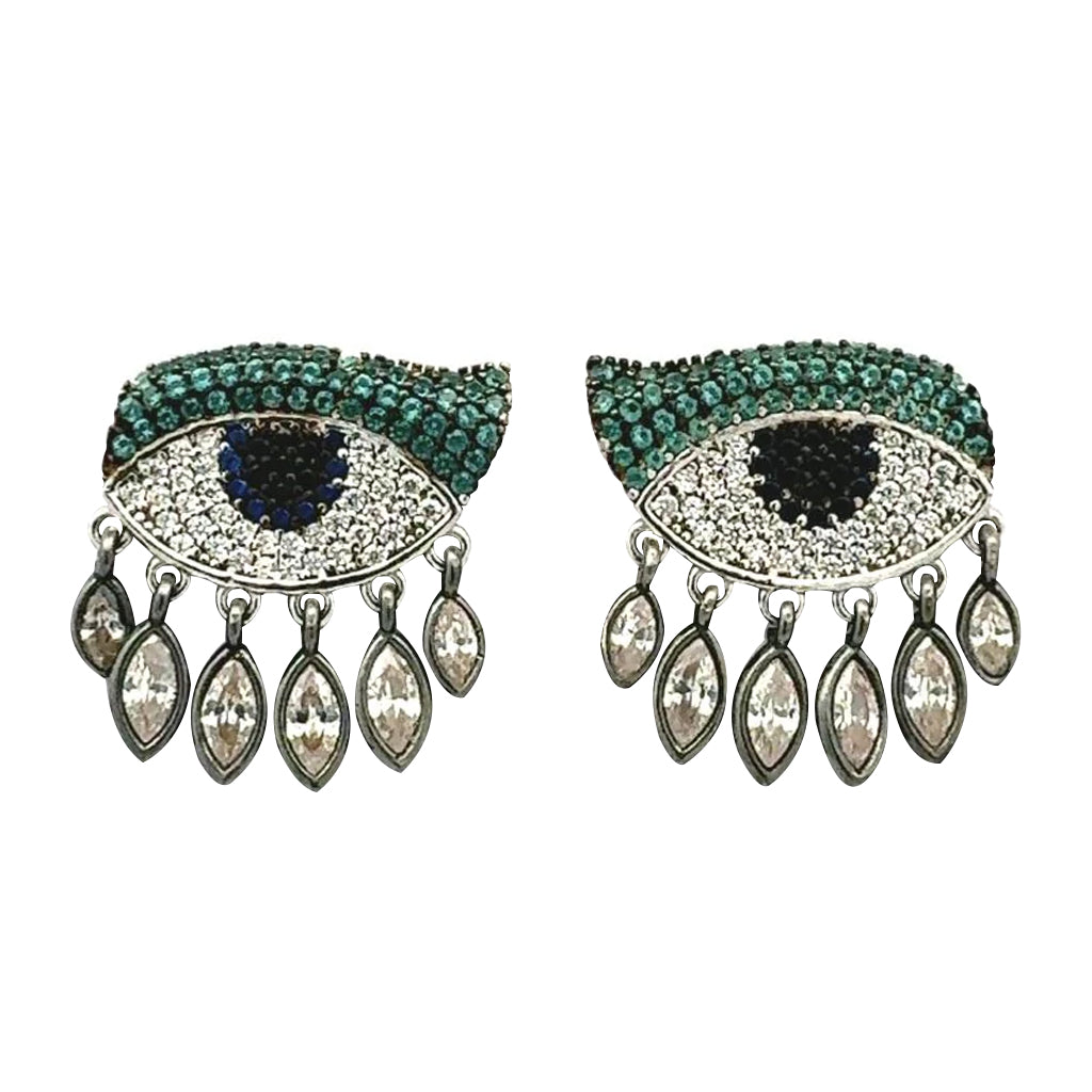 Aretes Ojo con Gotas