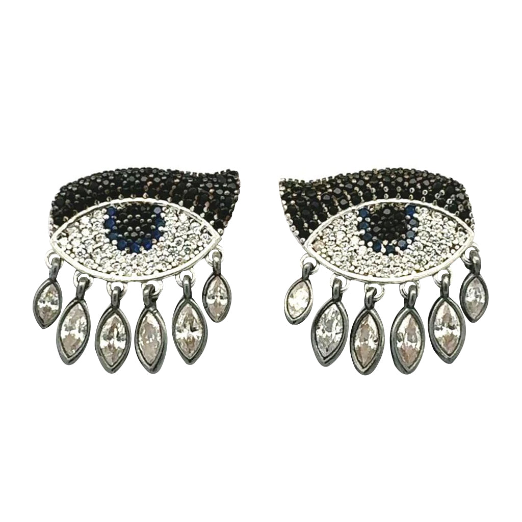 Aretes Ojo con Gotas