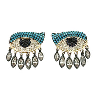 Aretes Ojo con Gotas