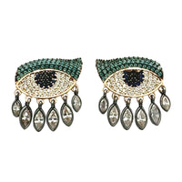 Aretes Ojo con Gotas
