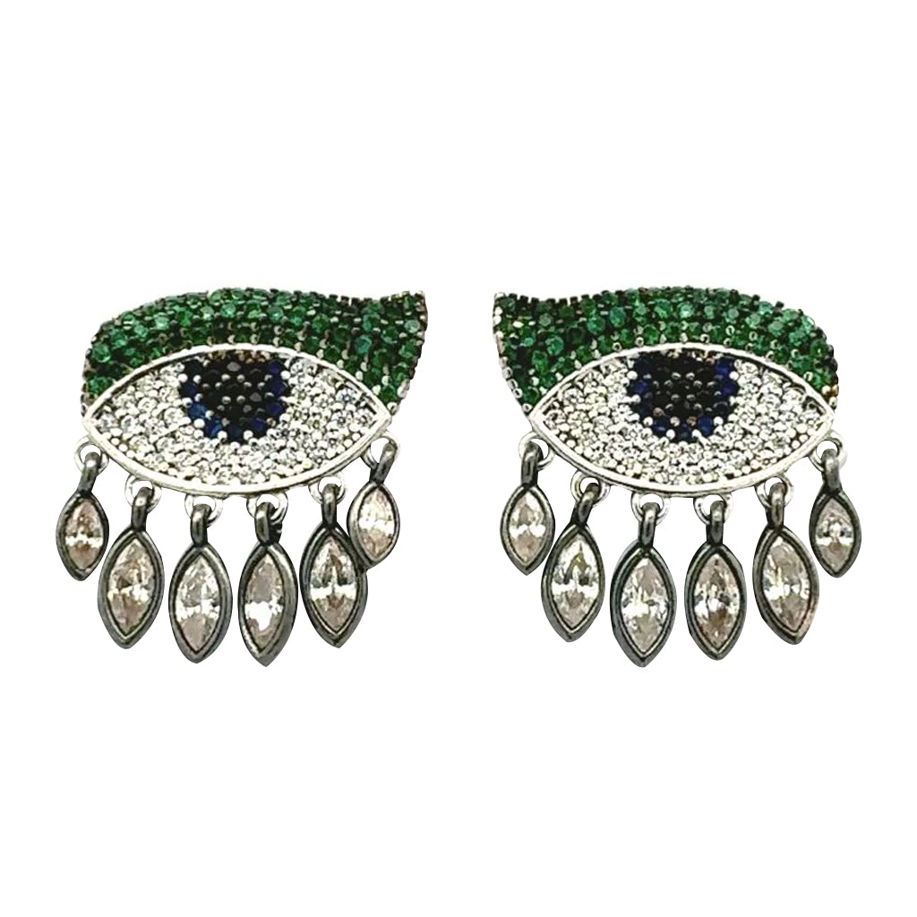 Aretes Ojo con Gotas