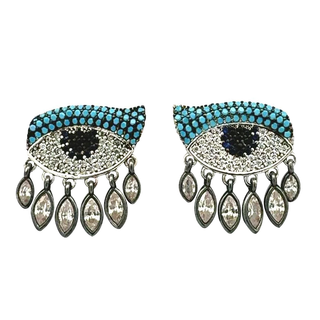 Aretes Ojo con Gotas