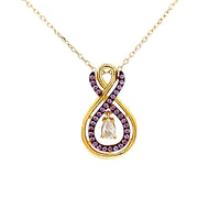Double infinity necklace