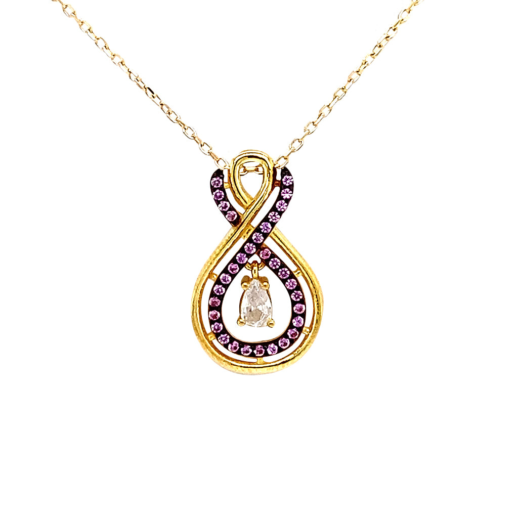 Double infinity necklace