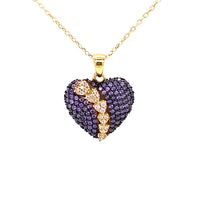 Collar Corazon Cometa