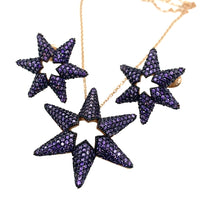 Set of shining stars