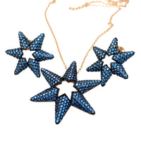 Set of shining stars