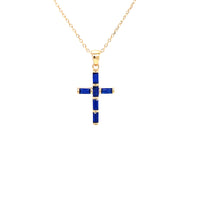 Baguette Cross Necklace