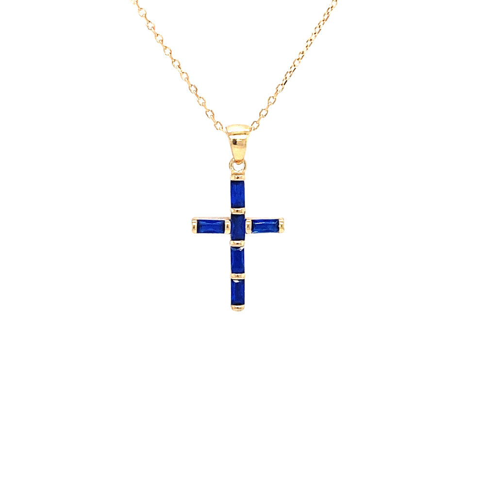 Baguette Cross Necklace