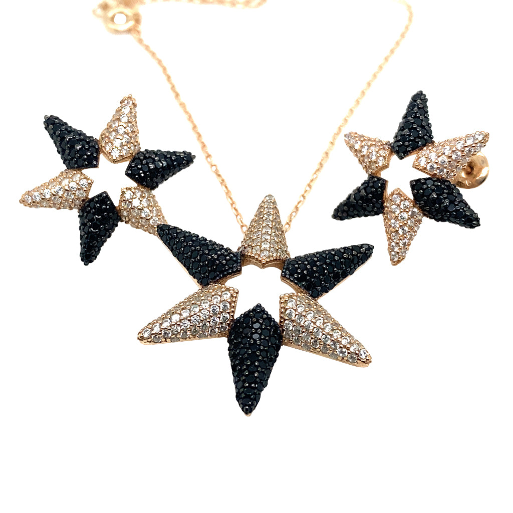 Set of shining stars