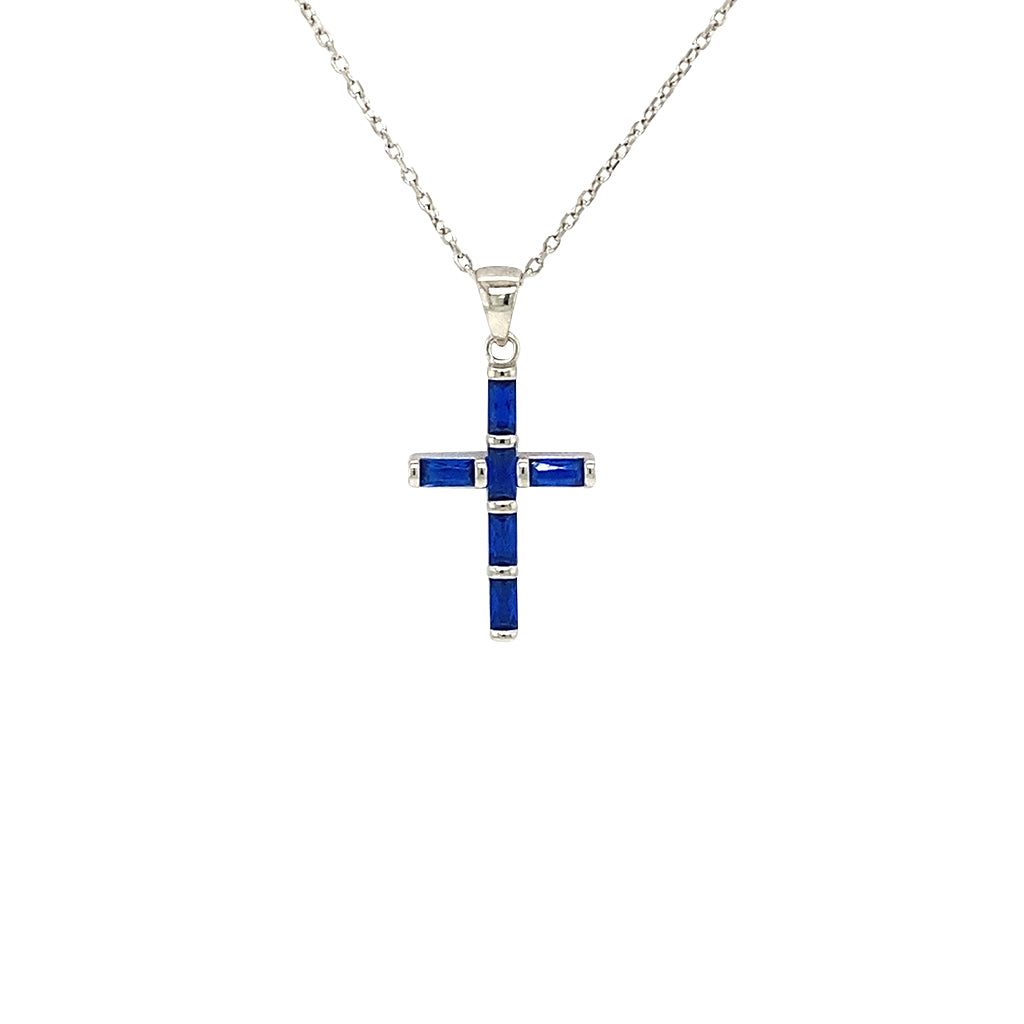Baguette Cross Necklace