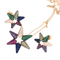 Set of shining stars