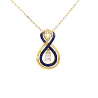 Double infinity necklace