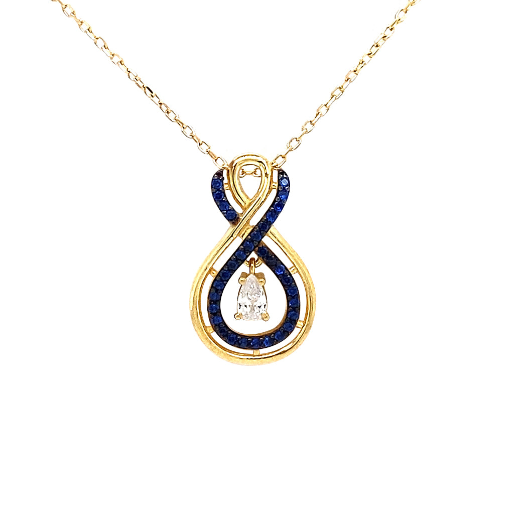 Double infinity necklace