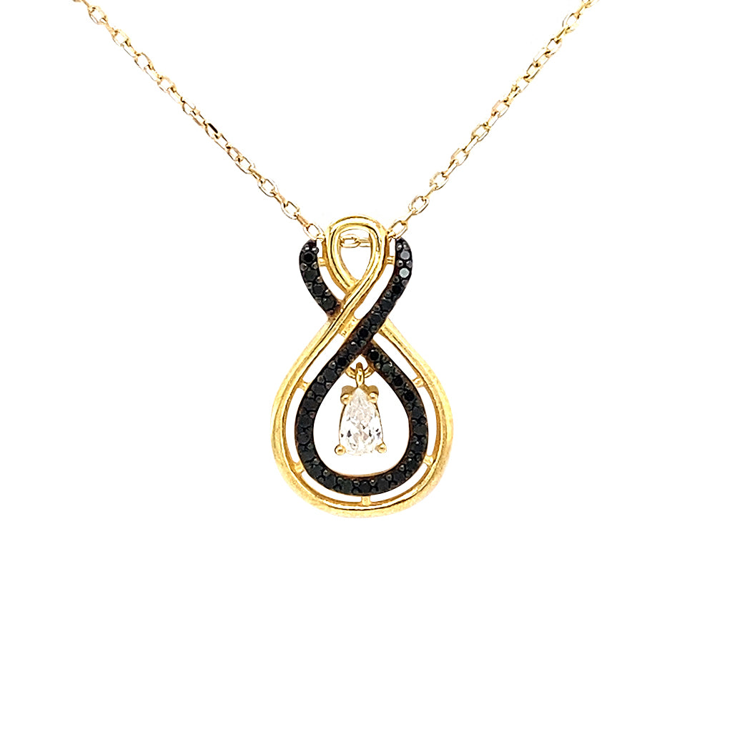 Double infinity necklace