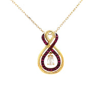 Double infinity necklace