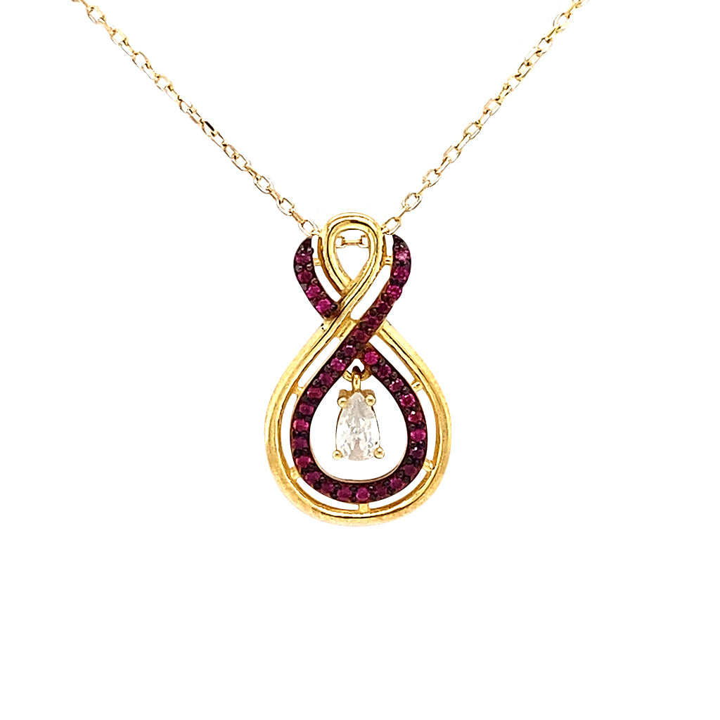 Double infinity necklace