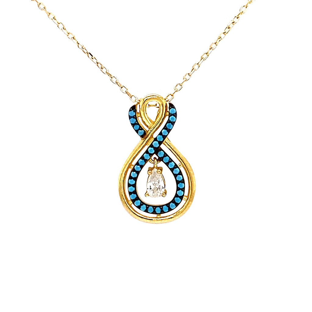 Double infinity necklace