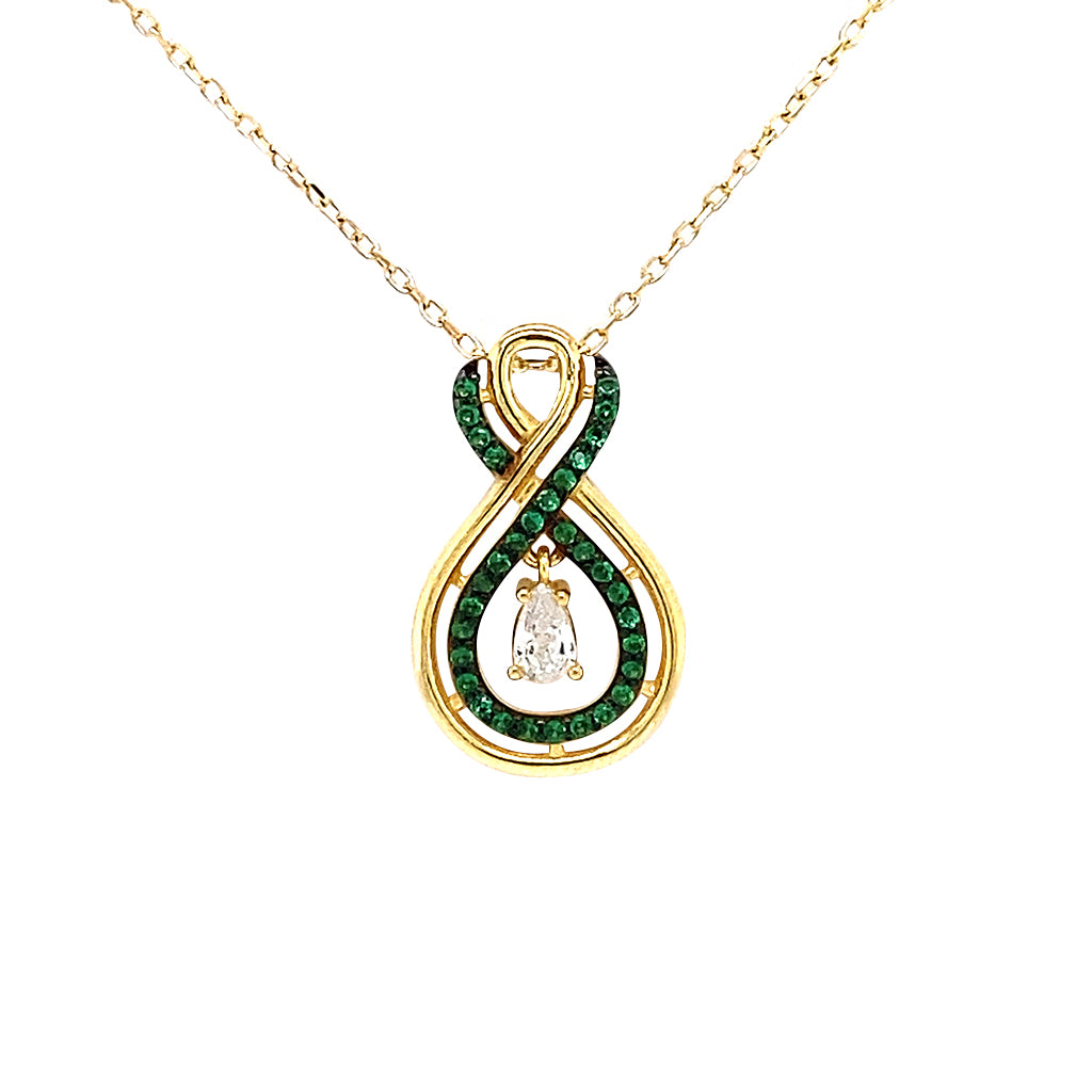 Double infinity necklace