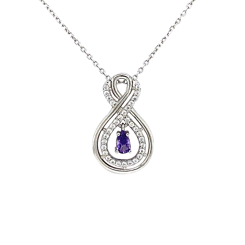 Double infinity necklace
