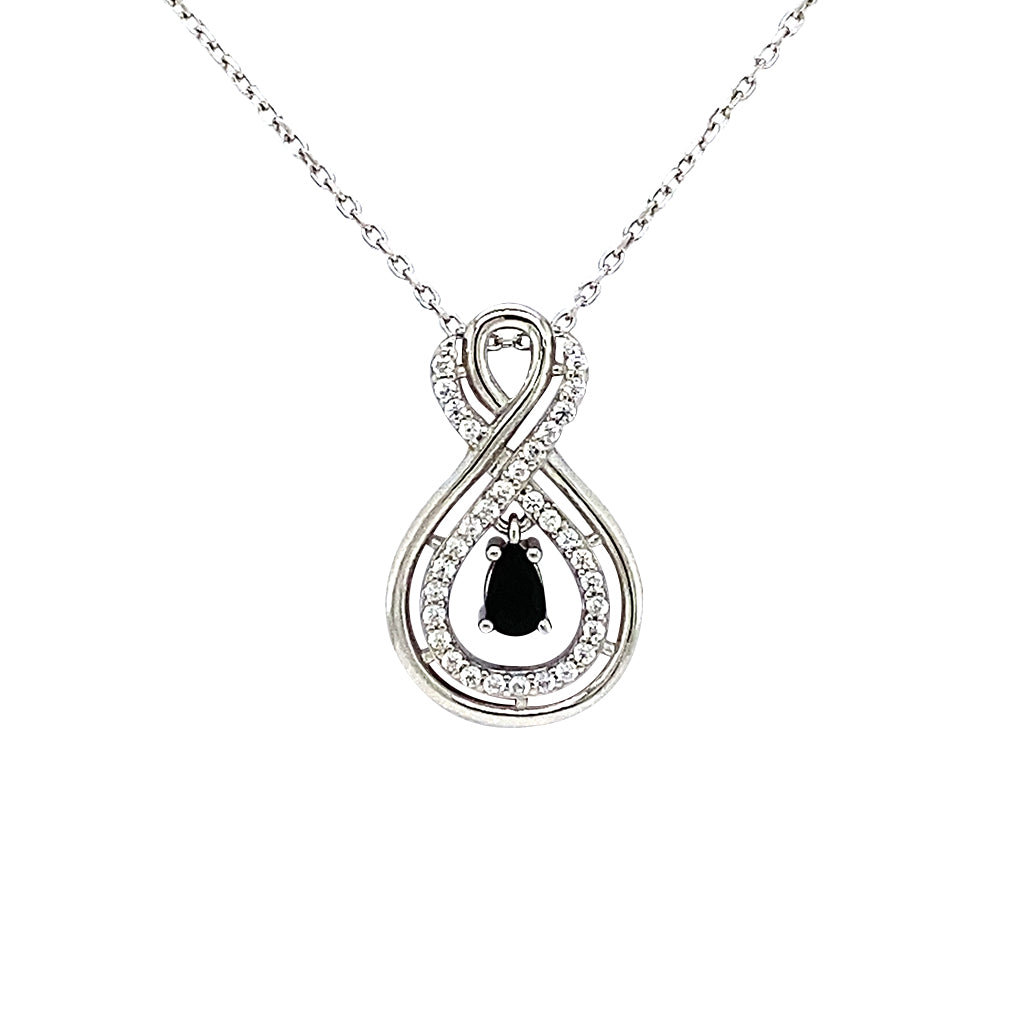 Double infinity necklace