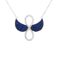 Infinity wings necklace