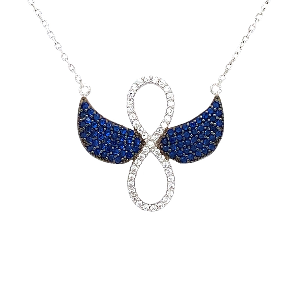 Infinity wings necklace