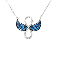 Infinity wings necklace