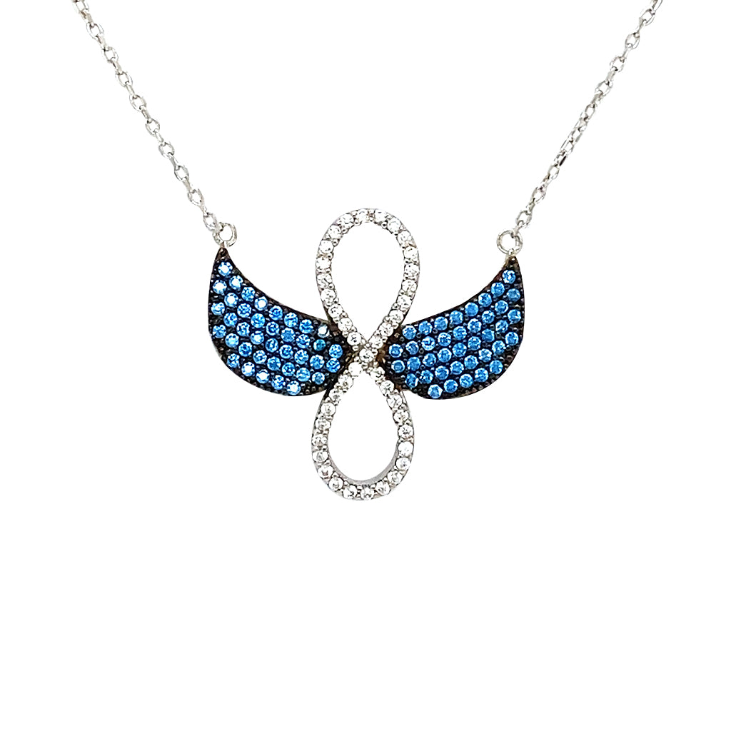 Infinity wings necklace