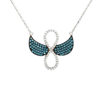 Infinity wings necklace
