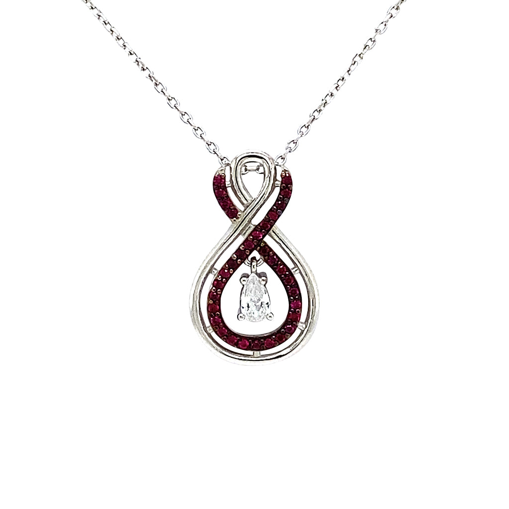 Double infinity necklace