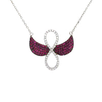 Infinity wings necklace