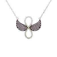 Infinity wings necklace