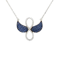 Infinity wings necklace