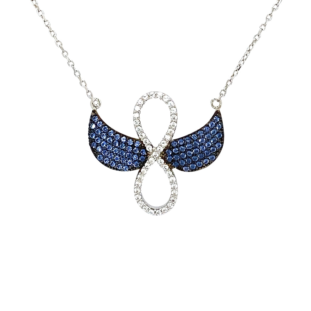 Infinity wings necklace