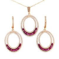 Sparkly Oval Set