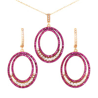 Sparkly Oval Set
