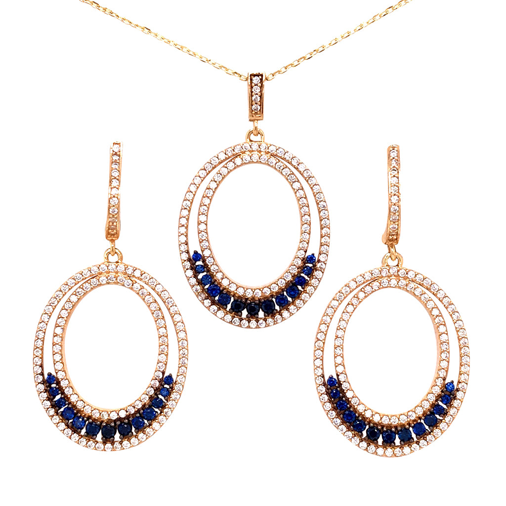Sparkly Oval Set