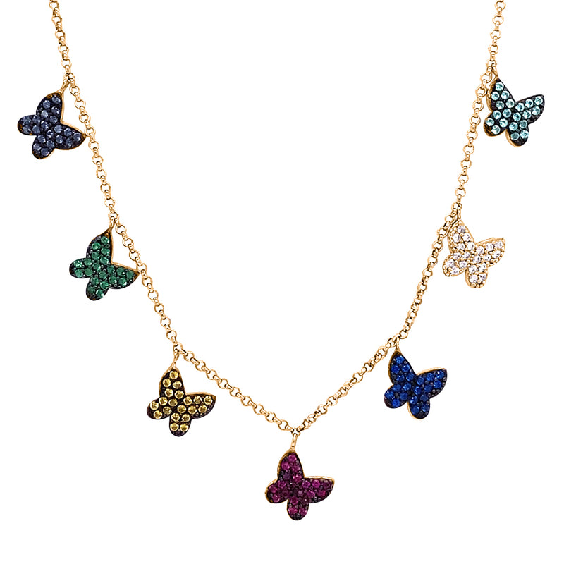 Collar de Multi Mariposas