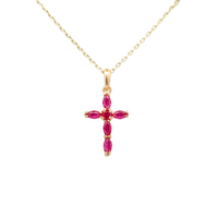 Collar cruz mini