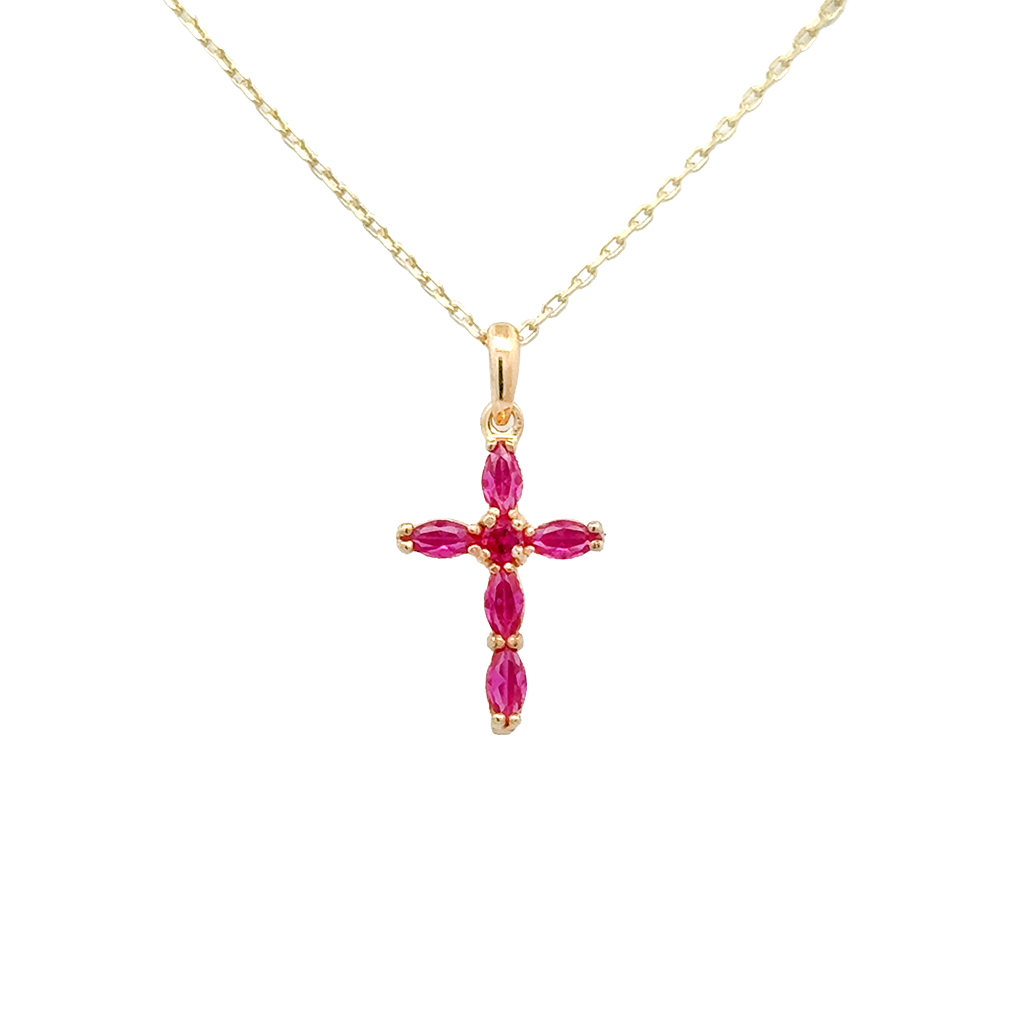Collar cruz mini