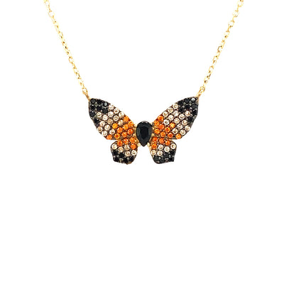 Collar Mariposa Monarca M