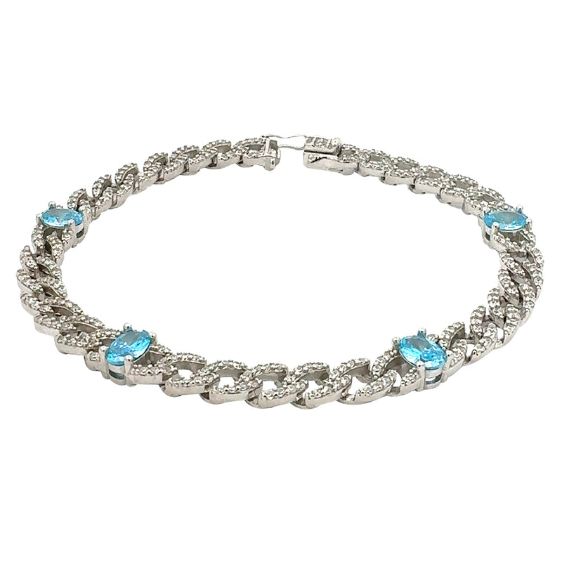 Istanbul Sparkly Oval Bracelet