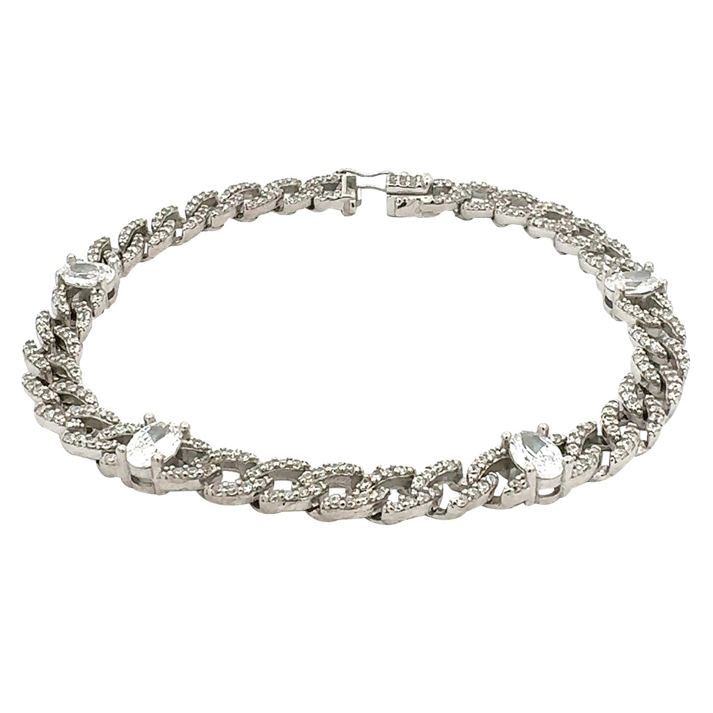 Istanbul Sparkly Oval Bracelet