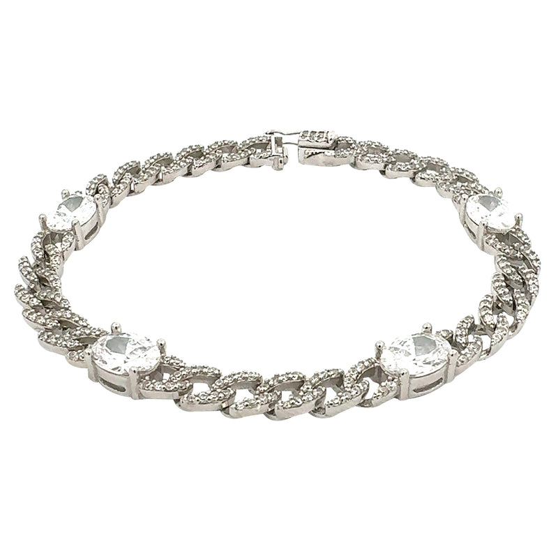 Istanbul Sparkly Oval G Bracelet