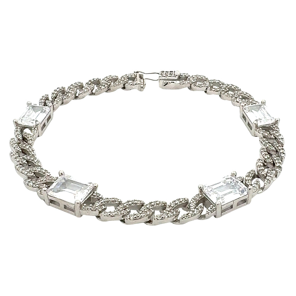 Istanbul Sparkly Octagon G Bracelet