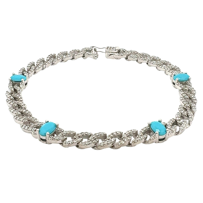 Istanbul Sparkly Oval Bracelet