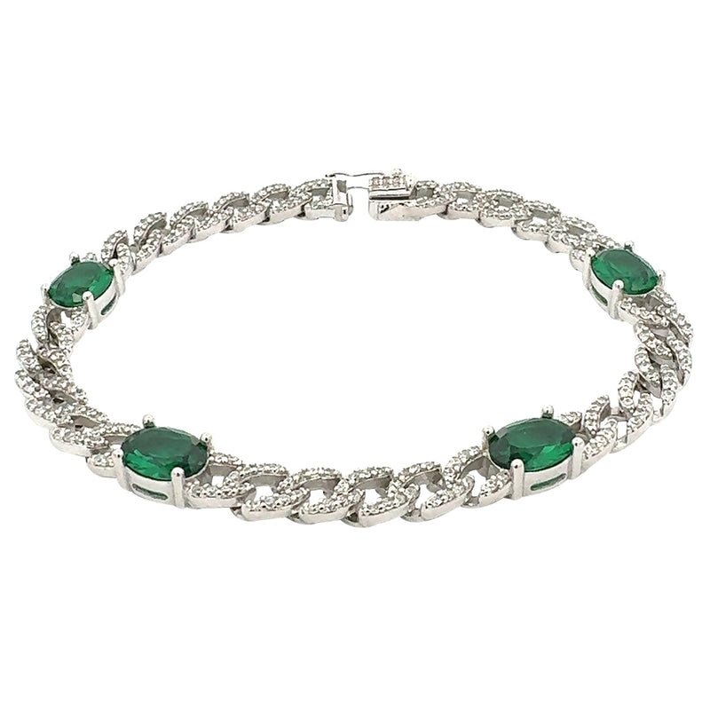 Istanbul Sparkly Oval G Bracelet